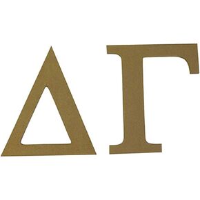Desert Cactus Delta Gamma Wooden Letter Set Sorority 7.5 Inch Unfinished Wood DG