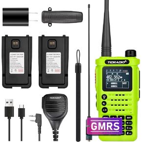 TIDRADIO (2nd Gen) TD-H8 GMRS Radio Two Way Radio,APP Programmable,Support Chirp,Long Range Walkie Talkies with 2pcs Rechargeable USB-C 2500mAh Battery,NOAA Weather Broadcast Receiver