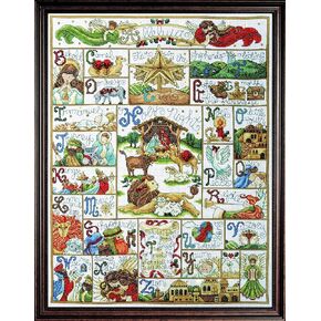 Tobin Oh Holy Night Christmas ABC Cross Stitch Kit, 16"x21" 14 Count