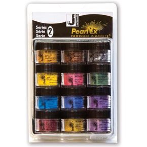 مجموعة ألوان Jacquard Pearl Ex Pigment Series II مكونة من 12 لونًا
