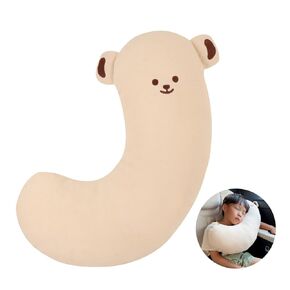 Seat Belt Pillow for Kids Bear Seatbelt Covers for Kids Head Neck Support Soft Seat Belt Cushion for Kids Children Baby Boys Girls Driver's Side Travel Brown