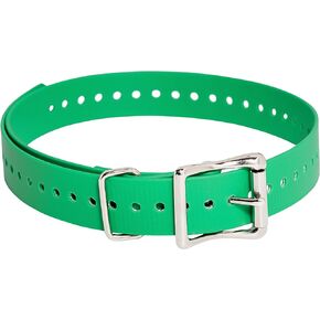 SportDOG Brand 1 Inch Collar Straps - Waterproof and Rustproof - Tightly Spaced Holes for Proper Fit - Black