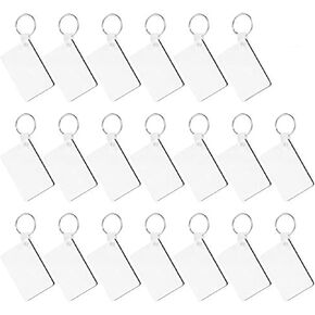 Weiye Sublimation Keychain Blanks Double Side Heat Transfer Blanks MDF Blank Board Key Rings Blanks for Sublimation