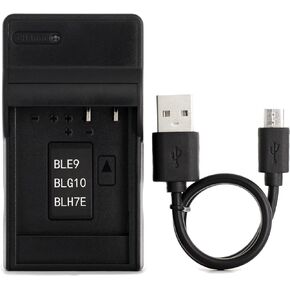 DMW-BLH7 USB Charger for Panasonic Lumix DMC-GF3, Lumix DMC-GF5, LUMIX DMC-GF6, Lumix DMC-GM1, Lumix DMC-GX7, Lumix DMC-LX100, LUMIX DMC-TZ101, Lumix GX7, Lumix LX100, DMC-GM5K Camera and More