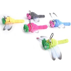 UEETEK 5 Pcs Replacement Dragonfly for Interactive Cat and Kitten Toy Wands