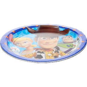 Amscan Toy Story 4" Blue Round Party Paper Plates 9', 8 Ct.