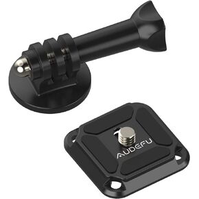 AUDEFU Camera Clip QR Plate Compatible with Arca-Swiss.38mm Standard Mounting AFits for Monopod DSLR Slider (Top Plate Only) dapter w 1/4" Screw Quick Release Plate