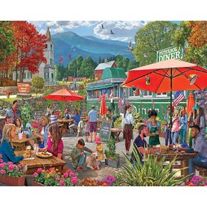 White Mountain Puzzles - White Mountain Diner - 1000 Piece Jigsaw Puzzle