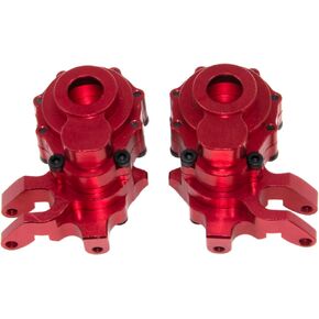 Portal Drive Housing Inner(Front) Steering Knuckles 8252 Compatible with Traxxas 1/10 TRX-4 TRX-6 Upgrade RC Crawler Car Aluminum Alloy Parts Replacement(Red)