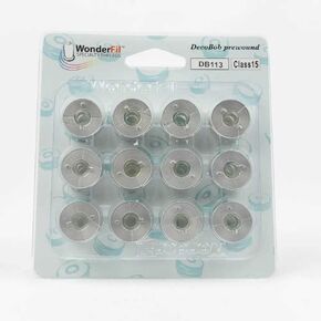 WonderFil, Specialty Threads, DecoBob, Pre-wound Bobbins, Class 15 - Antique White