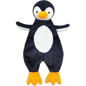Doindute Baby Black Penguin Soft Stuffed Animal Security Blanket, Plush Penguin Character Lovey Blanket, Baby Shower/Nursery Gift, Cuddly Newborn, Infant, Toddler Snuggle Blankie for Boys Girls, 10"