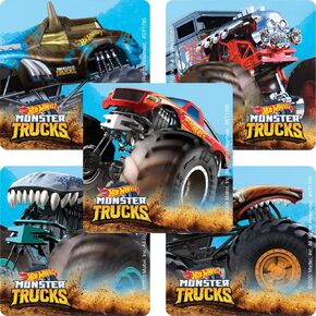 Hot Wheels Monster Trucks Stickers - Prizes and Giveaways - 100 per Pack