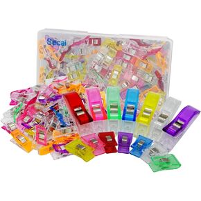 100pcs Sewing Clips for Crafting and Quilting,Secai Pack of Clips for Sewing Supplies(90Small+10Medium)