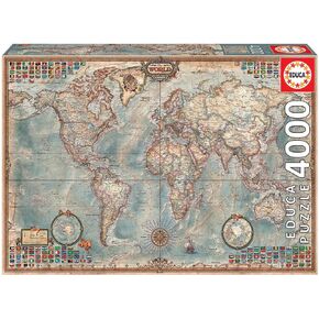 4,000 Piece Puzzle - The World Map