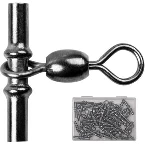 AGOOL الأكمام يدور الصيد 3 طريقة دوارة، 30pcs خط متقاطع يدور T شكل تجعيد يدور رافعة دوارة الثقيلة يدور الثلاثي لحفارات قطرة عميقة معالجة صيد الأسماك في المياه المالحة