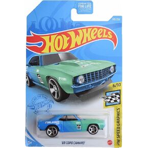 Hot Wheels '69 Copo Camaro, [Blue/Green] 170/250 Speed Graphics 6/10