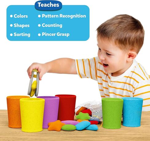 لعبة تصنيف قوس قزح من Skillmatics - لعبة تعليمية وتعليمية، تطوير الفرز والزخرفة ومهارات العد للأطفال والأطفال الصغار ومرحلة ما قبل المدرسة، هدايا للفتيات والأولاد للأعمار 3، 4، 5، 6 in Kuwait