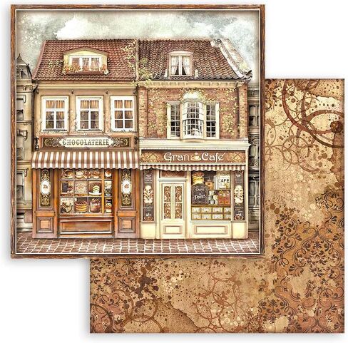 قهوة ستامبيريا وشوكولاتة من كريستينا رادوفان - حزمة جامعي المصممين مع وسادة ورقية مصممة مقاس 12 × 12، ووسادة ورق خلفية ماكسي مقاس 12 × 12 وأشياء زائلة in Kuwait