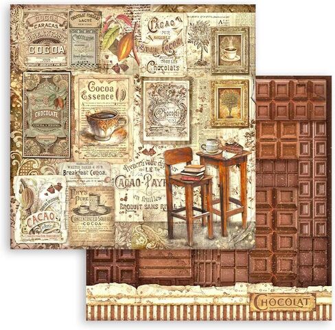 قهوة ستامبيريا وشوكولاتة من كريستينا رادوفان - حزمة جامعي المصممين مع وسادة ورقية مصممة مقاس 12 × 12، ووسادة ورق خلفية ماكسي مقاس 12 × 12 وأشياء زائلة in Kuwait