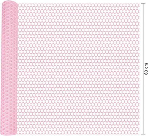 20 Sheets Floral Wrapping Mesh Paper Round Circle Net Openwork Floral Package Paper Roll DIY Flower Bouquet Gift Packing Materials Craft Net Paper Florist Supplies for Birthday Wedding Holiday Decor in Saudi Arabia