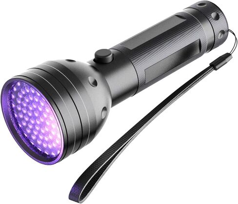 NVTED UV Ultraviolet Flashlight Blacklight, 51 LED 395 nM Handheld Portable Black light Pet Urine and Stain Detector Flashlights in Kuwait