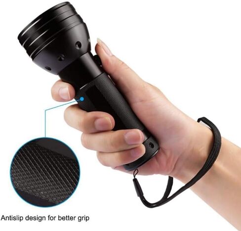 NVTED UV Ultraviolet Flashlight Blacklight, 51 LED 395 nM Handheld Portable Black light Pet Urine and Stain Detector Flashlights in Kuwait