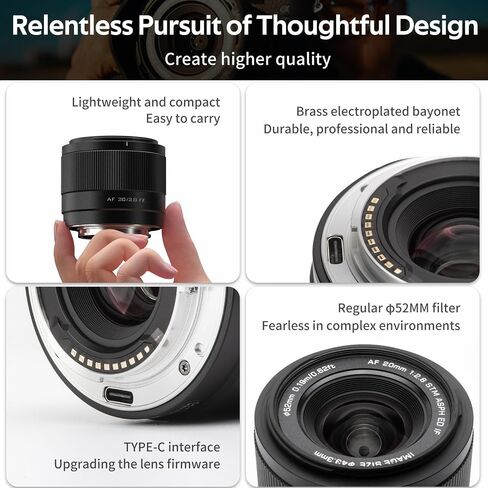 VILTROX 20mm F2.8 AF STM Lens for Nikon Z Mount Camera in Saudi Arabia