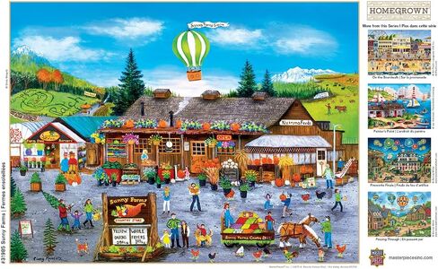 أحجية الصور المقطوعة 750 قطعة من Masterpieces للبالغين أو العائلة أو الأطفال - Sunny Farms - 18 بوصة × 24 بوصة in Saudi Arabia