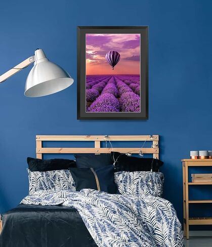 16x20 Picture Frames, Display Pictures14x18 Inch with Mat or 16x20 Inch Without Mat, 16x20 Diamond Painting Frame Solid Wood Black (T22B1620B1418) in Saudi Arabia