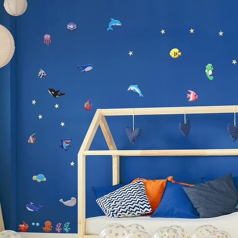 1000 Pieces 20 Sheets Puffy Ocean Stickers Foam Bubble Ocean Animal Stickers 3D Sea Animal Stickers Decals for Water Bottle Laptop Luggage Helmet Guitar Craft Scrapbooking Supplies in Saudi Arabia