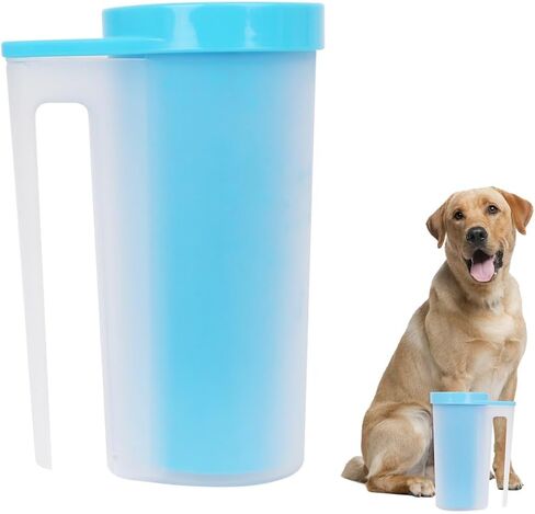 Dog Paw Cleaner with Handle, Portable Dog Paw Washer, Fast Clean Pet Foot Cleaner for Small Medium Large Breed Dogs Cats(Large) in Kuwait