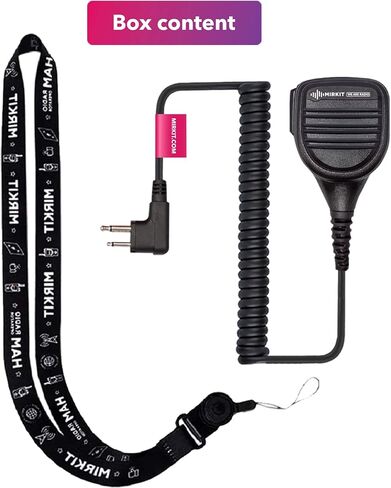 ميكروفون مكبر صوت MIRKIT عالي التحمل متوافق مع راديو موتورولا مع دبوس M2: CLS1110، CP110، CP200، RDU4100، RMU2040، DLR1020. اضغط لتتحدث مع ميكروفون ومشغل راديو Lanyard Ham للراديو ثنائي الاتجاه in Kuwait