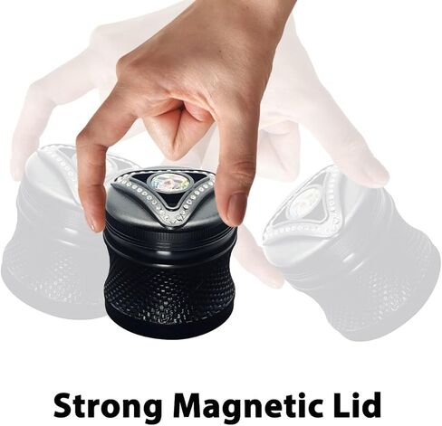 OTAVILEM Large Spice Grinder, 2.5" Skull Grinder for Kitchen and More (Black) in Kuwait