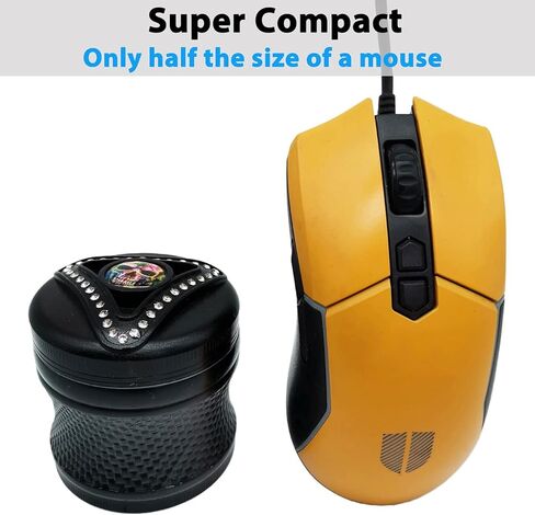 OTAVILEM Large Spice Grinder, 2.5" Skull Grinder for Kitchen and More (Black) in Kuwait