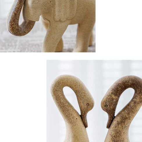 Exceart 1 Pair Unfinished Wooden Goose Figurines DIY Blank Animal Statue Model Great for Arts and Crafts (DIY Goose) in Saudi Arabia