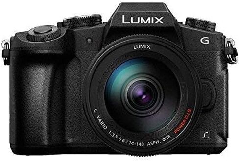 باناسونيك لوميكس DMC-G85 طقم كاميرا بعدسة قابلة للتبديل 4K، عدسة 14-140 ملم، 16 ميجابيكسل (أسود) in Saudi Arabia