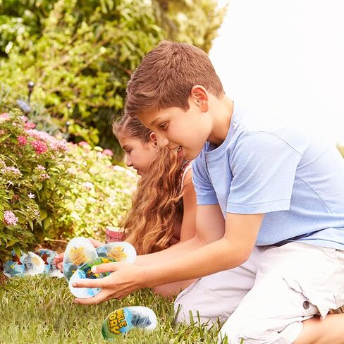 WODMAZ 12PCS PreFilled Easter Eggs with Jungle Animals Building Blocks, Easter Safari Animals Toys Set for Kids Easter Gifts, Easter Basket Stuffers Fillers, Easter Hunt Classroom Prize Toys in Saudi Arabia