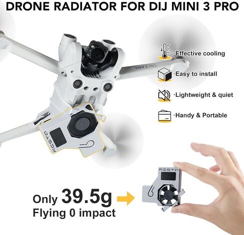 مشعاع الطائرة بدون طيار لـ DJI Mini 3 PRO، مروحة تبريد لملحقات DJI Mini 3 PRO، مبرد مروحة طباعة ثلاثية الأبعاد لـ DJI Mini 3 PRO in Saudi Arabia