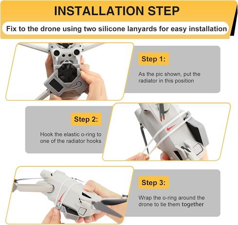 مشعاع الطائرة بدون طيار لـ DJI Mini 3 PRO، مروحة تبريد لملحقات DJI Mini 3 PRO، مبرد مروحة طباعة ثلاثية الأبعاد لـ DJI Mini 3 PRO in Saudi Arabia