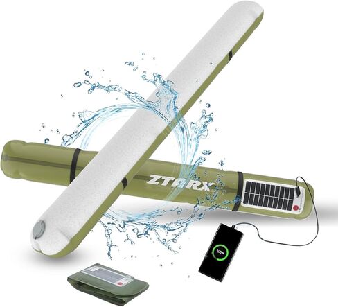 VITCHELO 2 في 1 ضوء التخييم بالطاقة الشمسية / شاحن الهاتف | مصباح خيمة قابل للنفخ مقاوم للماء والغبار IP66 قابل لإعادة الشحن بقدرة 4000 مللي أمبير في الساعة مع ملحق مغناطيسي للتخييم ومعدات طوارئ الإعصار والسفر in Kuwait