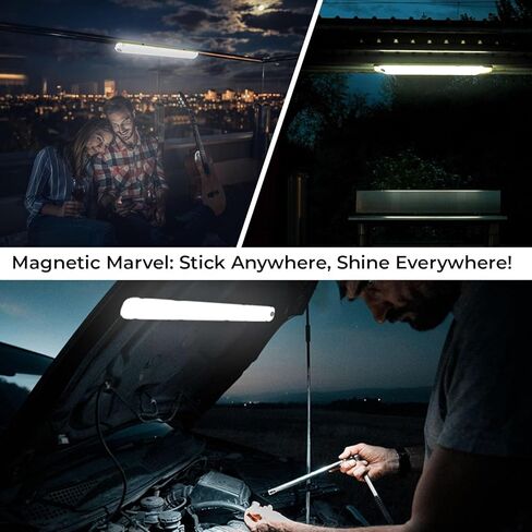 VITCHELO 2 في 1 ضوء التخييم بالطاقة الشمسية / شاحن الهاتف | مصباح خيمة قابل للنفخ مقاوم للماء والغبار IP66 قابل لإعادة الشحن بقدرة 4000 مللي أمبير في الساعة مع ملحق مغناطيسي للتخييم ومعدات طوارئ الإعصار والسفر in Kuwait