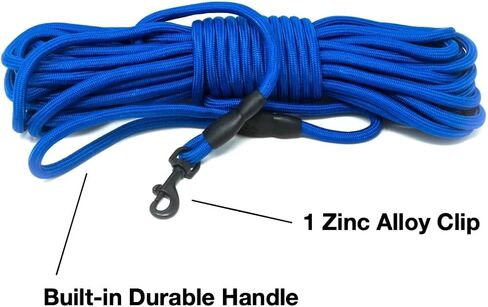 Sarah Says 30ft, 50ft Dog Rope Leash for Dog Training, Play | Check Cord Long Lead Tracking Line | Heavy Duty for Small, in Saudi Arabia
