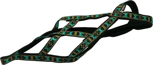 Weight Pulling Sledding Dog Harness X-Back Style Medium, Black/Green, 19.5" Neck Circumference in Saudi Arabia
