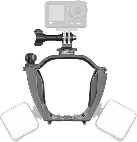 حامل توسيع للكاميرا لطائرة DJI Air 3 بدون طيار، مع فتحة لولبية 1/4 بوصة، حامل حذاء بارد، متوافق مع DJI OSMO Action 4 3 Pocket 2 1 Insta360 Go 3 2 Go Pro 11 10 9 كاميرات الحركة in Saudi Arabia