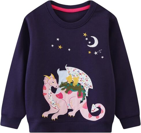 Sweatshirt Pullover Tops Long Sleeves Cotton Shirt for Little Girls Boys Toddlers Baby Kids in Saudi Arabia