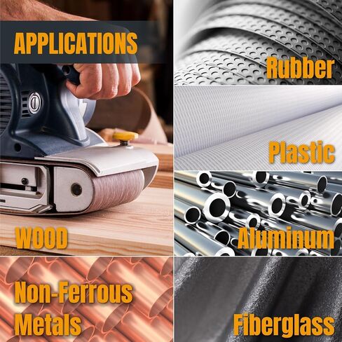 POWERTEC 3 x 18 Inch Sanding Belts, 10 Each of 40/60/80 Grits, 30PK, Aluminum Oxide Belt Sander Sanding Belt Assortment for Portable Belt Sander, Wood & Paint Sanding, Metal Polishing (110804) in Saudi Arabia
