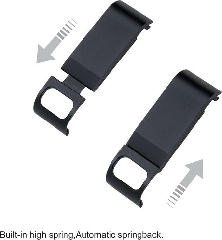 غطاء بطارية بديل من الألومنيوم من QiuNiu لكاميرا GoPro Hero 8 باللون الأسود، يتميز بمنفذ محجوز من النوع C يسمح بالشحن وتوصيل الملحقات in Kuwait