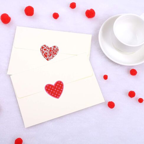 Elcoho 600 Pieces Multicolor Self-Adhesive Heart-Shaped Stickers Valentine's Day Heart Stickers for Valentine's Day or Wedding Decorations in Saudi Arabia