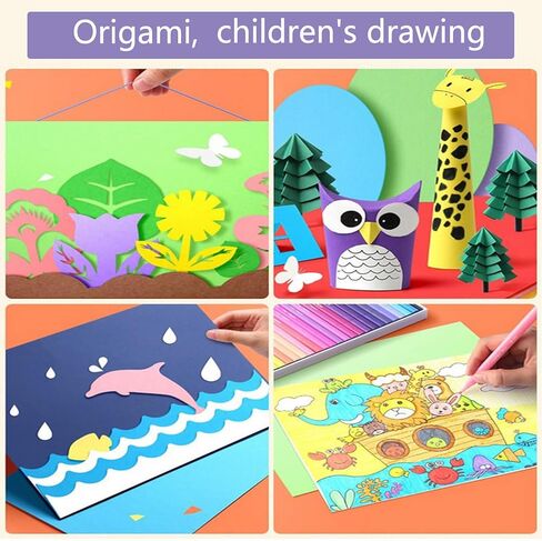 بطاقات ملونة - 60 ورقة 12 ورق بطاقات A4 متعدد الألوان، ورق بطاقات ملون ثقيل الوزن 250 جرامًا لكل متر مربع، ورق طباعة مزدوج سميك لصناعة الأعمال اليدوية، قطع الورق، سجل القصاصات، ديكورات الحفلات in Kuwait