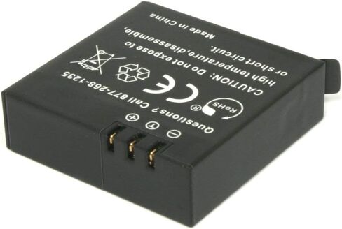 Wasabi Power AZ16-1 Replacement Battery (2-Pack) and Dual USB Charger for Xiaomi YI 4K Camera and YI AZ16-1 in Saudi Arabia